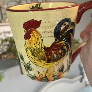 Oversized Rooster Coffee Cup